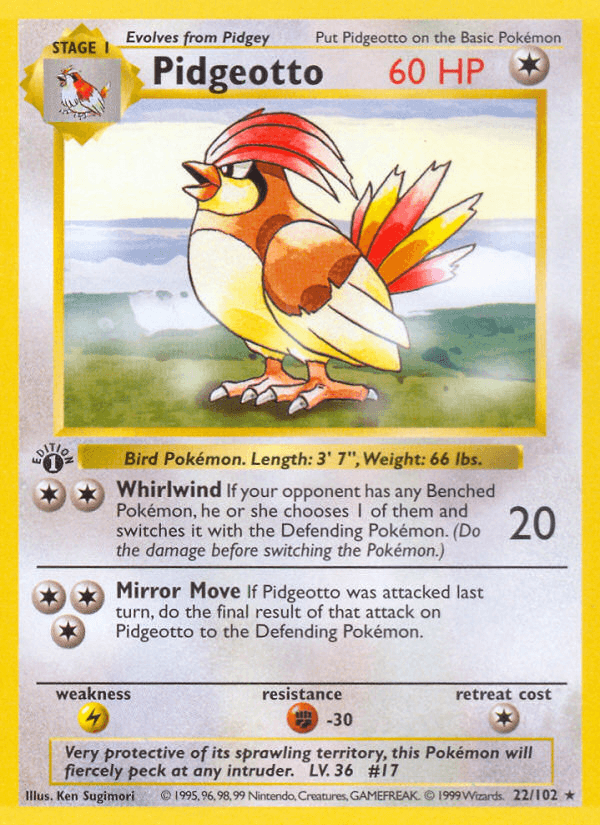Pidgeotto (Base Set #22)