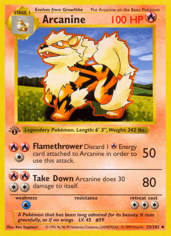 Arcanine (Base Set #23)