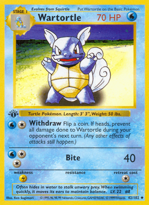 Wartortle (Base Set #42)